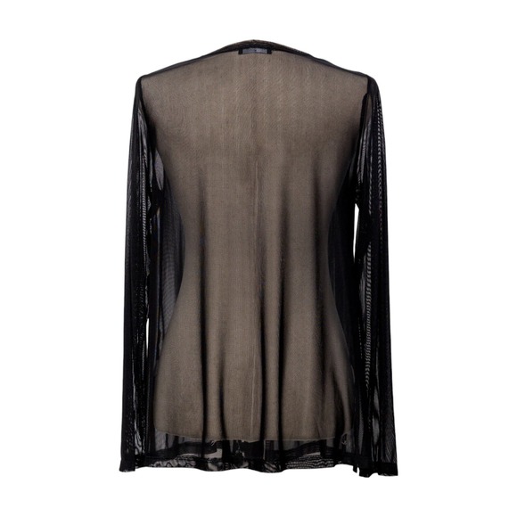 Women's Sheer Black Cardigan Size S Long Sleeve NWT - Picture 3 of 3